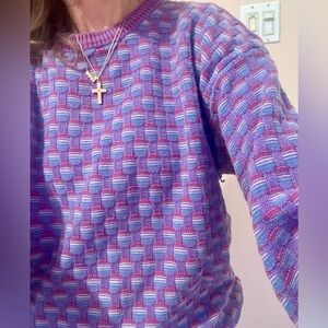 Vintage Colours by Alexander Julian 1980s
100 Percent Cotton Colorful Sweater